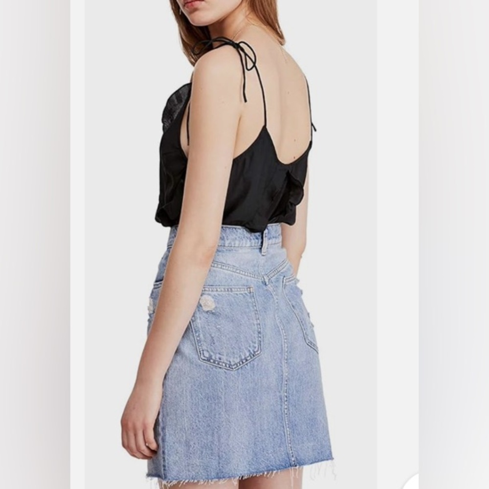 Free People Intimately Could Be Cami Black Tank Small EUC - Picture 4 of 6
